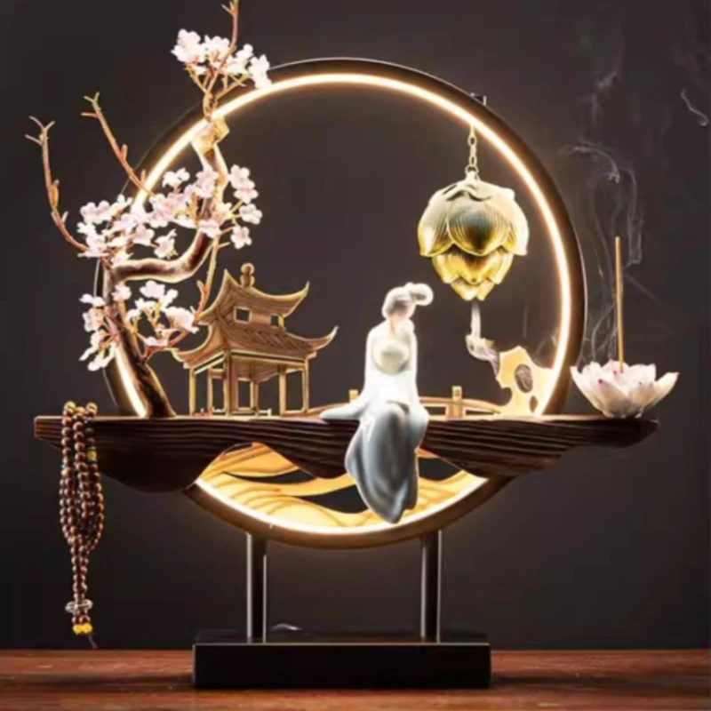 Living Room Backflow Incense Burner Zen Electric Incense Burner Fashionable Sandal Interior Quemador Inciensos Home Fragrance