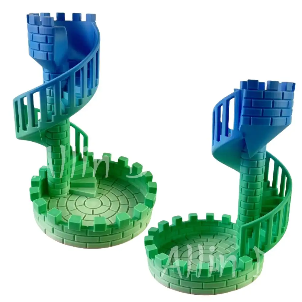 

3D-печатная спиральная кубическая башня из смолы Замковая кубическая башня для около 2 см полые кубики для метания смолы и акриловых кубиков