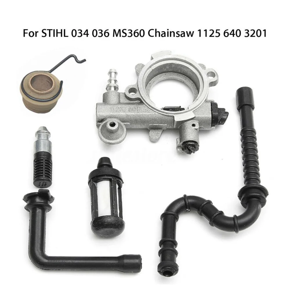 Chainsaw Attachment MS360 Replacement Accessories Tool Oil pump Spare Parts Fuel Filter Worm Rod Pipe Maintenance