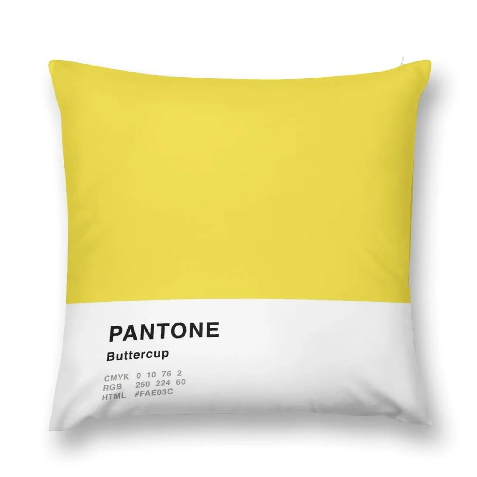 Buttercup Yellow Pantone Simple Design Throw Pillow Sofa Covers christmas pillowcases Cushions Cover pillow