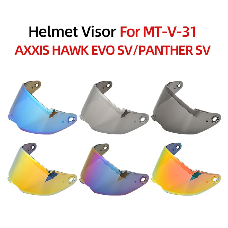 For MT-V-31 AXXIS HAWK EVO SV PANTHER SV Motorcycle Helmet Visor Shield Lens Windshield Anti-UV Casco Moto Accesorios