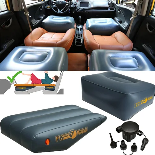 Imagen 1 del producto Colchón inflable de viaje para coche, cama de aire, asiento trasero, almohadilla de liquidación trasera Universal, acolchado de espacio, artefacto de Camping automático de larga distancia