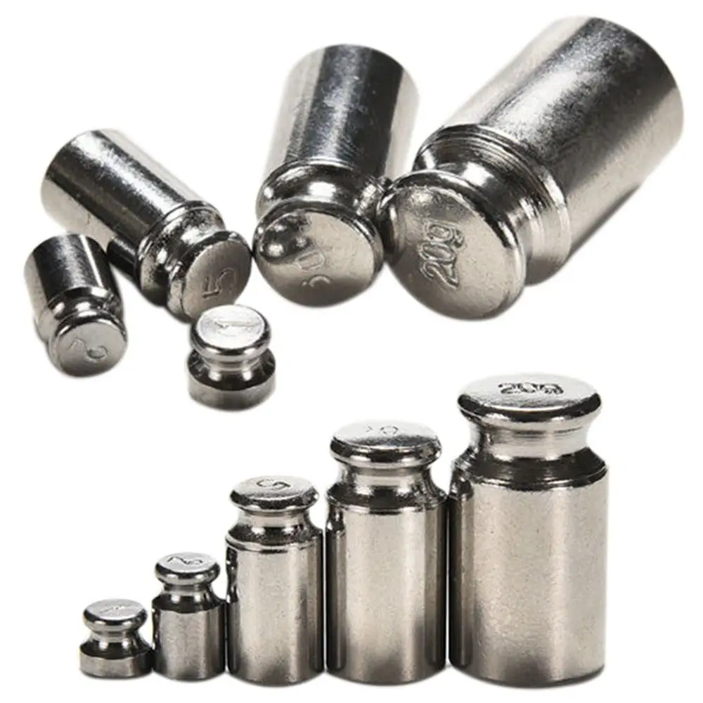 Sale Correction Tool 1g/2g/5g/10g/20g/50g/100g Grams Scale Weights Sets Accurate Calibration Set Chrome Plating Weighing Scales
