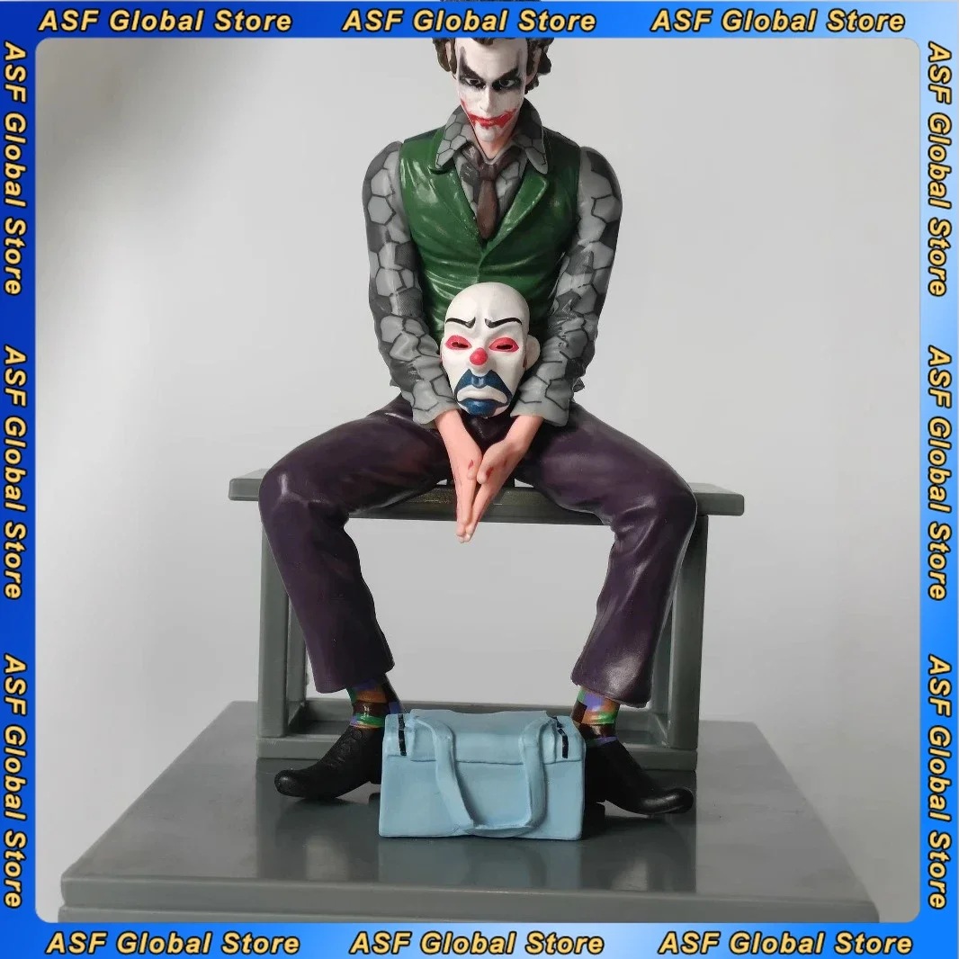 

18 см новый Джокер фильм фигурка периферийные устройства ПВХ модель статуя сидячая поза настольные украшения детские подарки на день рождения игрушки