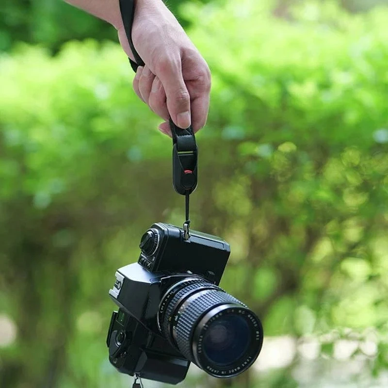 Nylon Camera Wrist Strap Quick Release SLR Hand Belt Lovers Design Hiking Photography Drop Secure Hold