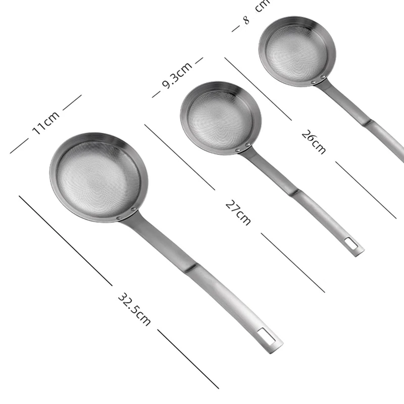 스테인리스강 고급 메쉬 채반, 고급 메쉬 소쿠리, 식품 채반 소쿠리 체, 긴 손잡이가 있는 주방