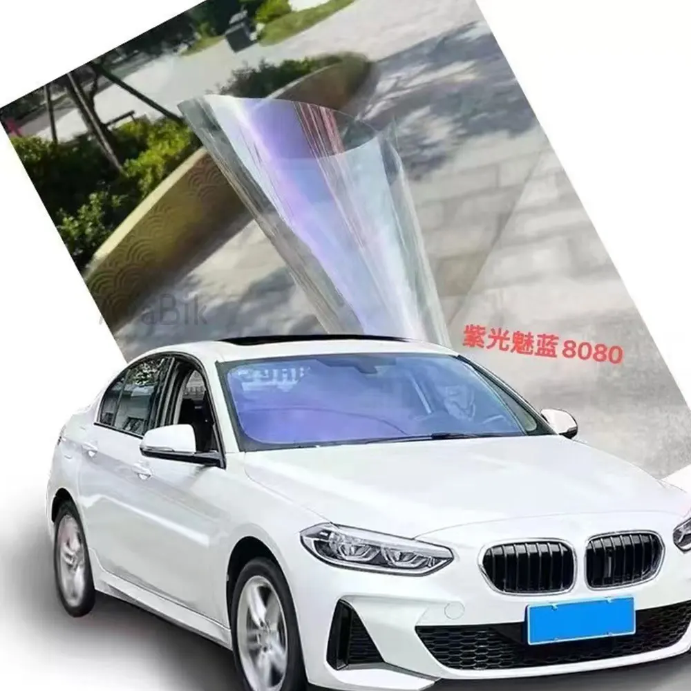 1x3m Purple 82% VLT Chameleon Window Tint Film Nano Ceramic car Top Premium Glass Tinting Vinyl UV automobile front windshield