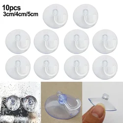 Mushroom Head Clear Suction Cups Strong Transparent Hooks Suckers Cup Sucker Wall Storage Holder Car Hooks Bathroom Accessories