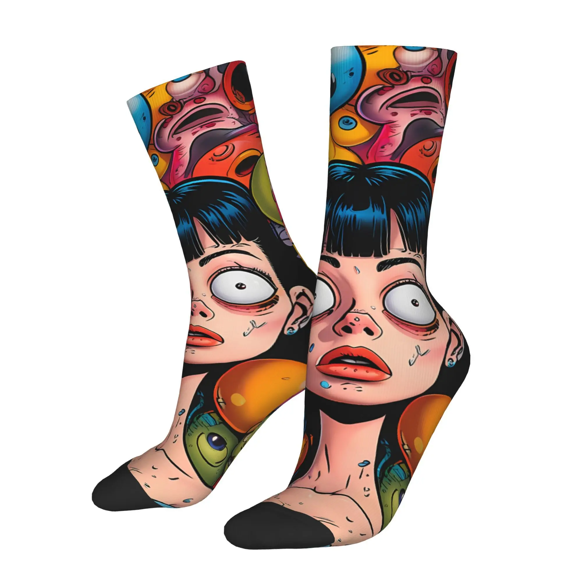 

Мужские носки с принтом Weird Graffiti из полиэстера