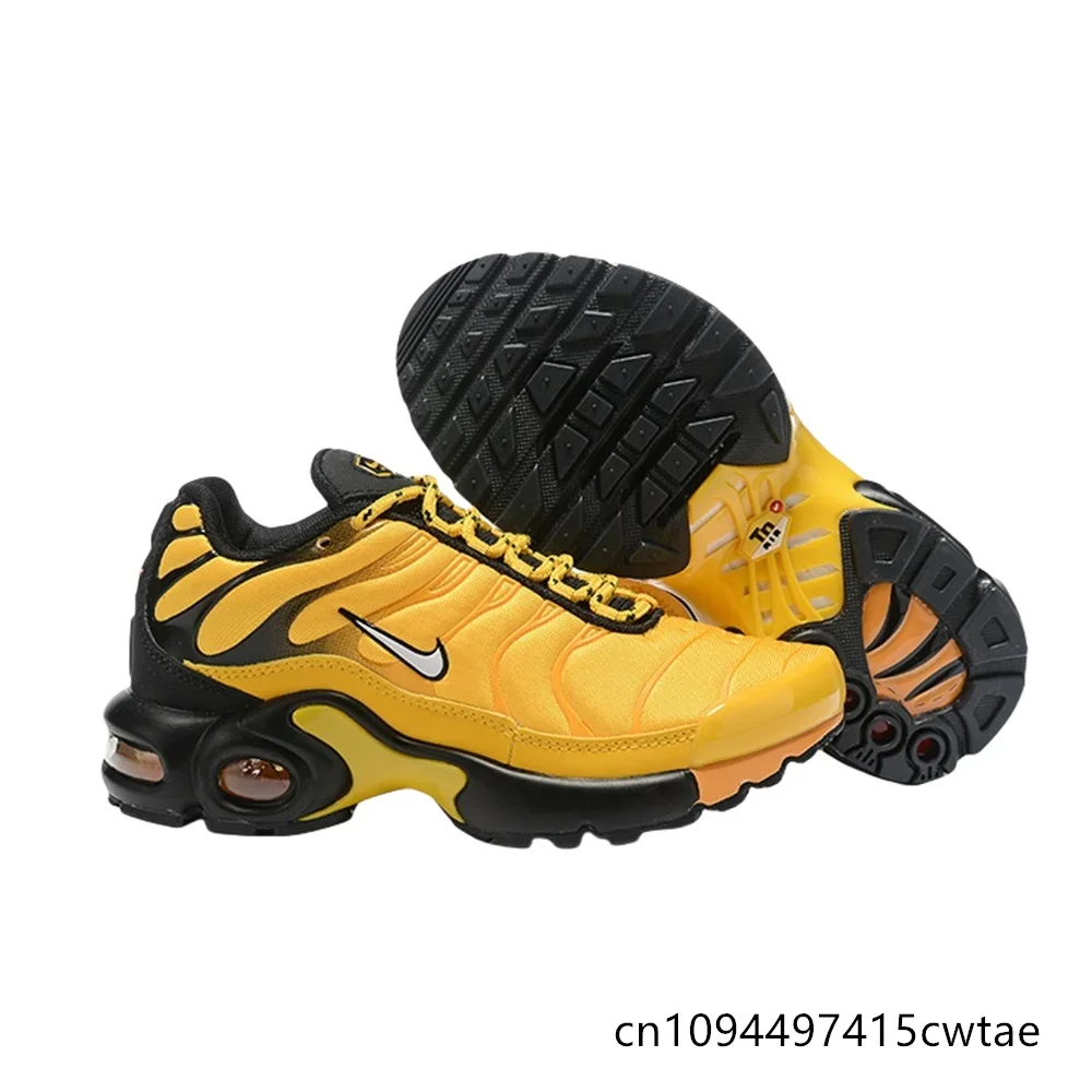 

Nike Original Air Max Plus повседневные удобные износостойкие дышащие универсальные винтажные спортивные кроссовки детские темно-желтые