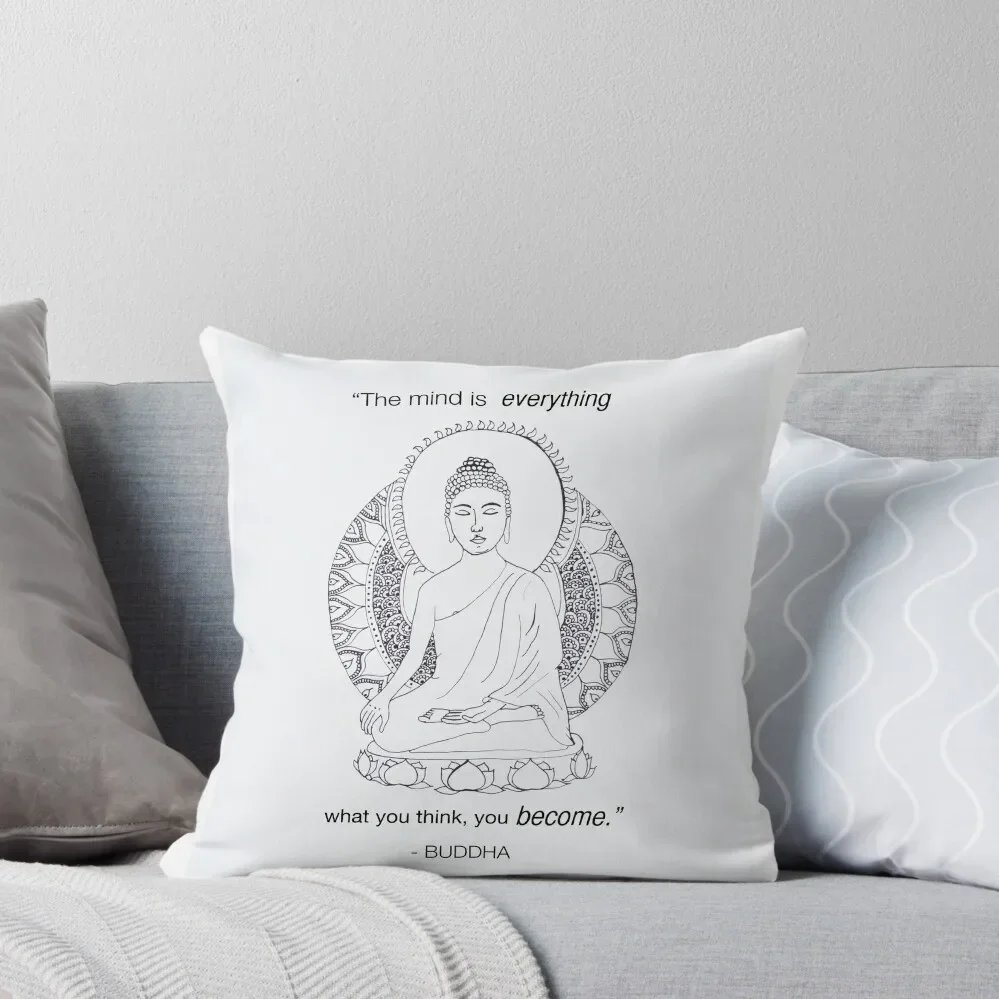 

The Mind is Everything Throw Throw Pillow Sofas Covers luxury decor Decorative Pillow Covers For Sofa pillow