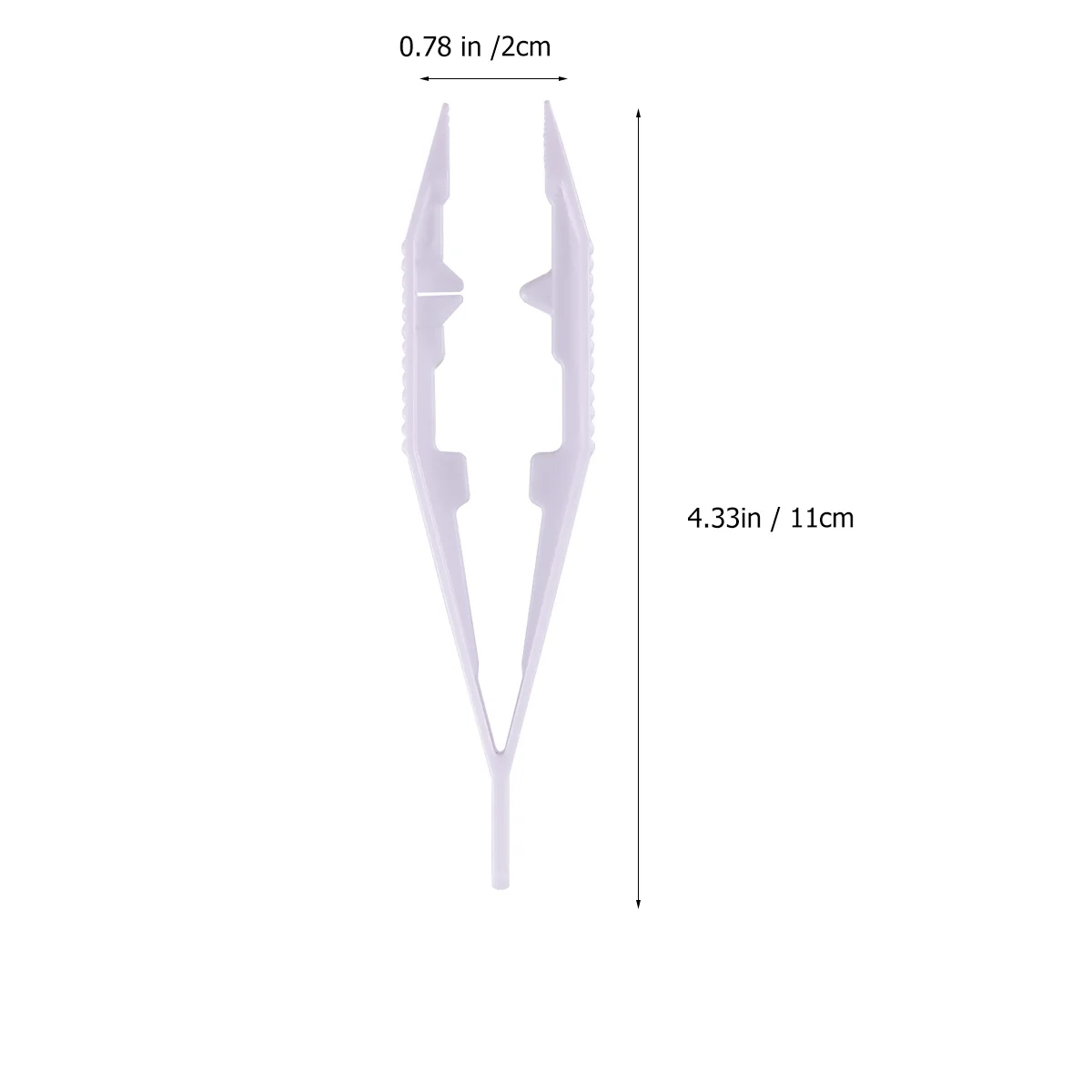 Angoily 13-delige spellbonen plastic pincet kralen ambachtelijke mini-kralen educatieve kunstgereedschapset wit