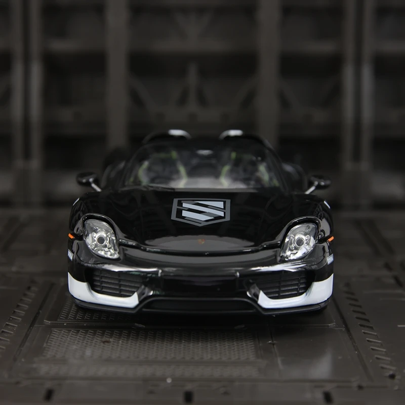 

Модель автомобиля Porsche 918 Spyder в масштабе 1:24, коллаборация с Need for Speed, литая модель из сплава, суперкар-кабриолет, с открывающимися дверями, коллекционный сувенир.