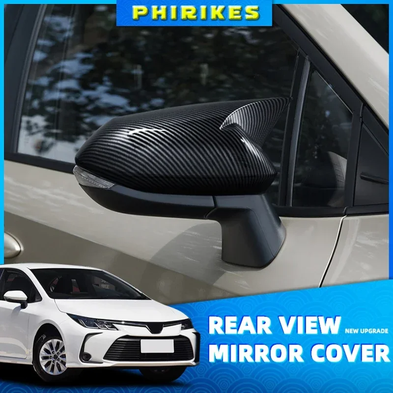 

For Toyota Corolla 2019 2020 2021 Rearview Mirror Mirror Cover Modified Special Rear-View Mirror Shell Horn Model