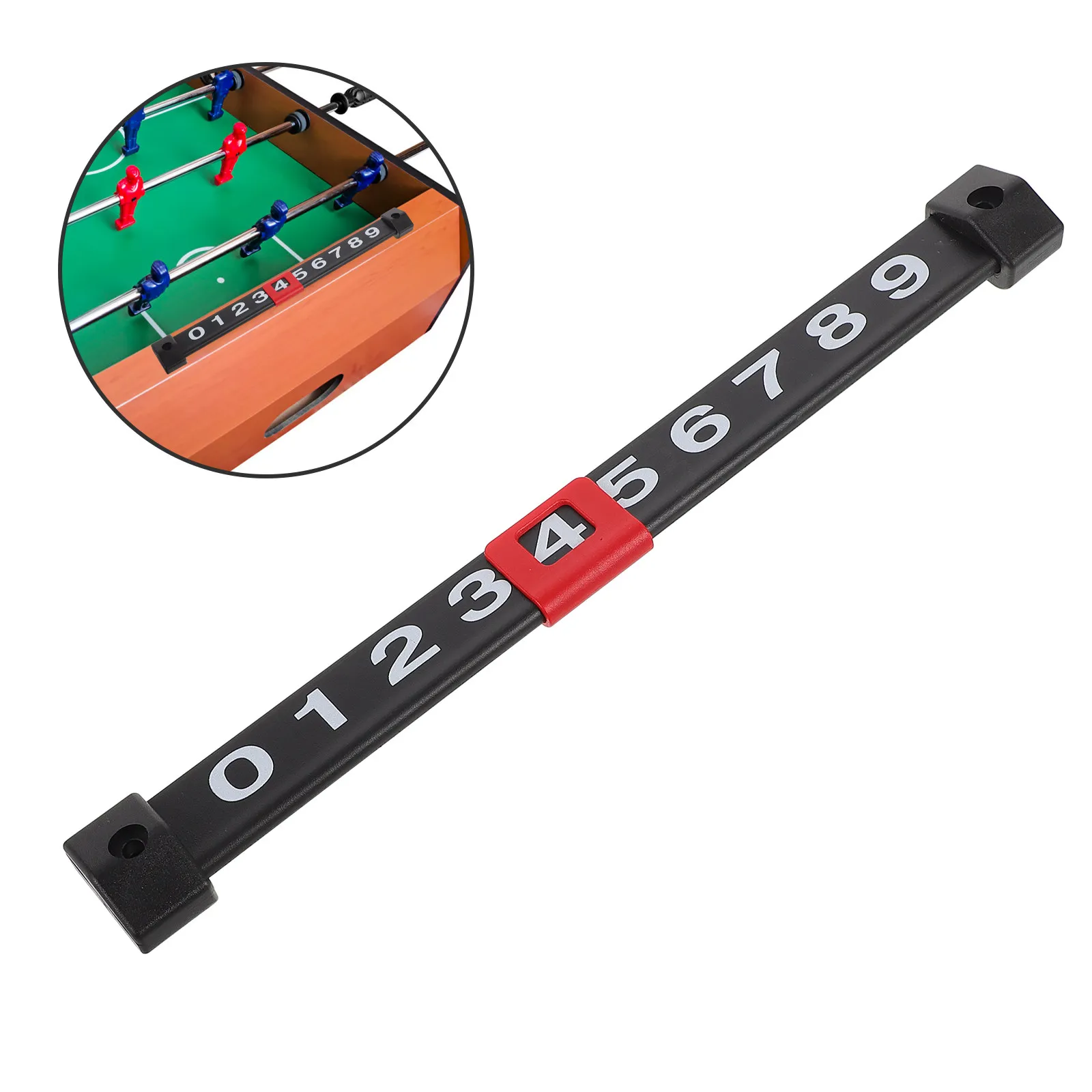 

Portable Mini Foosball Scoreboard Scoring Strip for Table Soccer Billiard Games Easy Slide Score Counter Plastic Game Prop