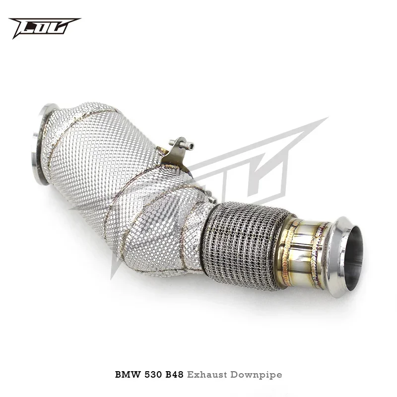 For 525/528/530 G30/G38 2.0T B48 2017-2023 Catless downpipe Exhaust Pipe Catalytic converter