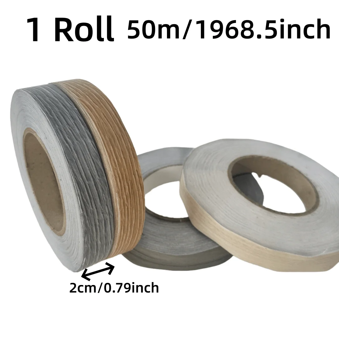 1PC 2cmx50m Thickened Self-adhesive Wood Grain design Cabinet Door Frame Edging Strip PVC Trim Strip Threshold Strip Ceiling Roo