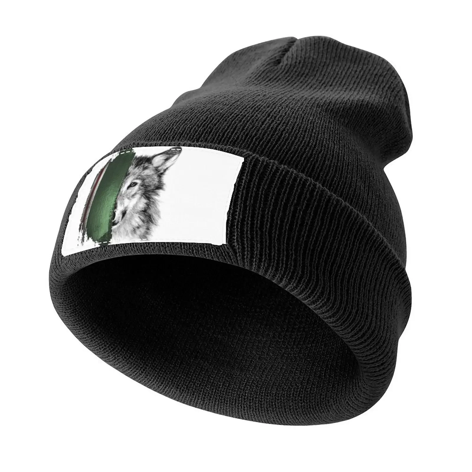 

Chechen flag with wolf Knitted Cap Mountaineering Horse Hat Designer Hat New Hat Sun Hats For Women Men's