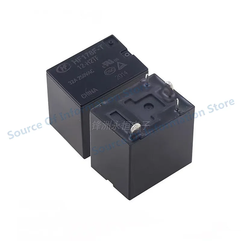 5Pieces HF178F-T-12-H2TF Compact High-Power Relay, 12V, 4Pin, 32A, 100% New