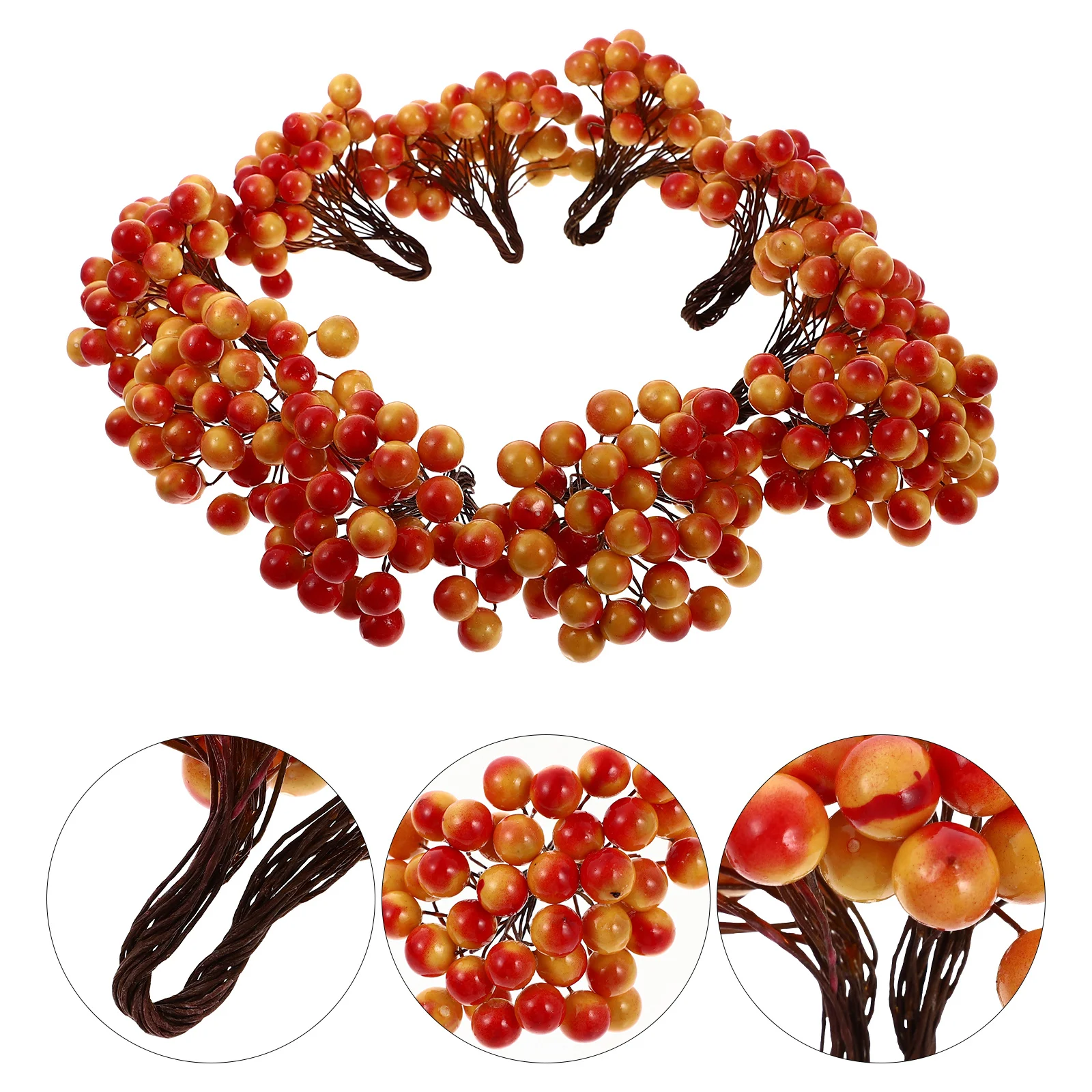 

Simulated Berry Branch Artificial Berries For Christmas Decor Lifelike Branch Decor Diy Flower Arrangement Supplies Party