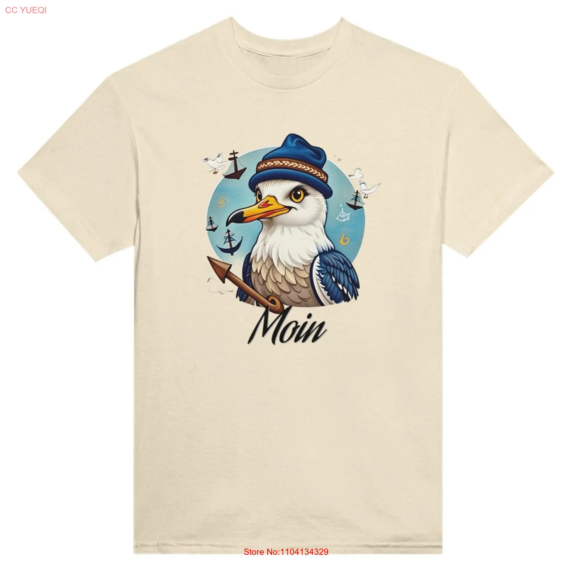 T Shirt Baltic Sea Seagull 1 long or short sleeves