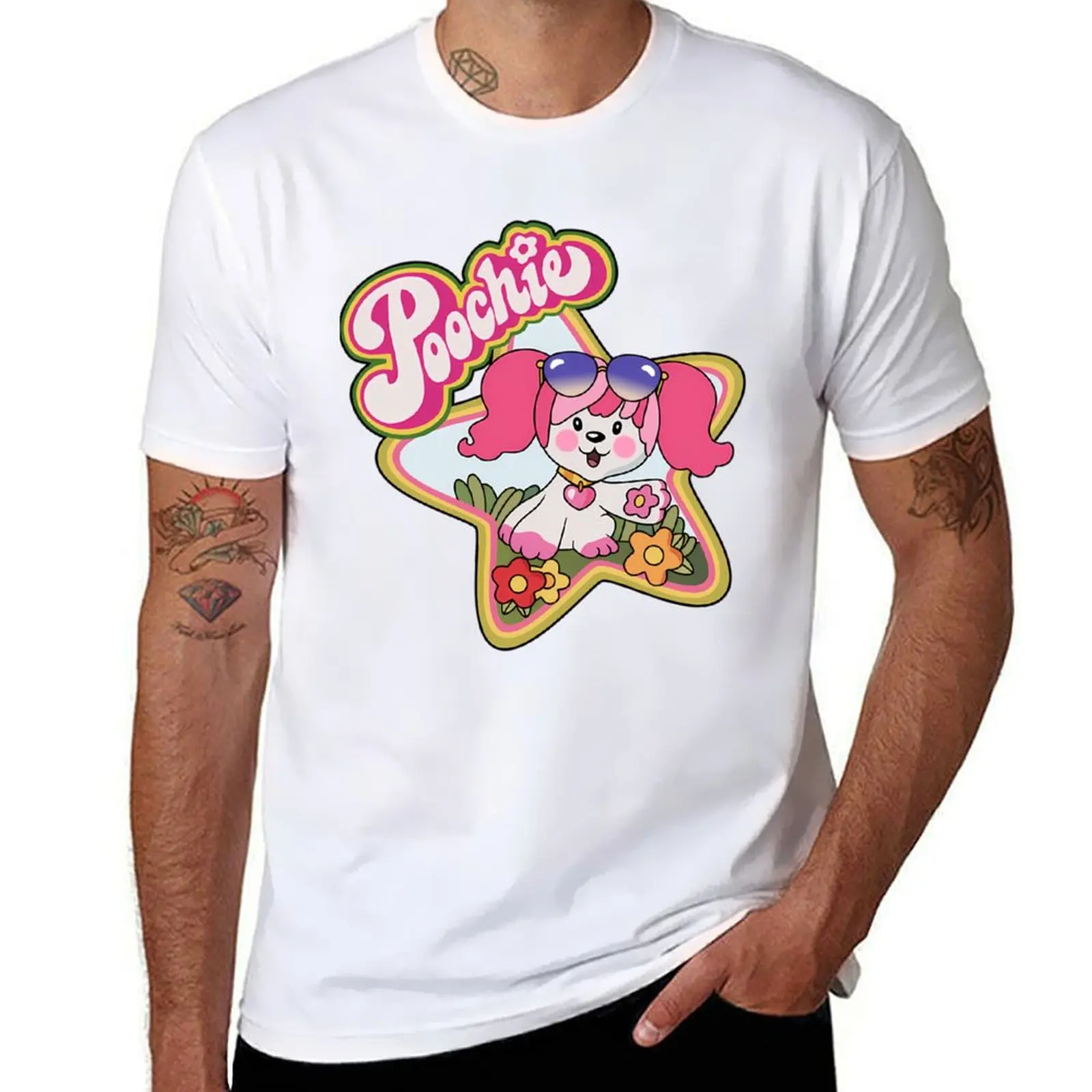 

1980S Poochie Puppy Logo T-Shirt man graphic t shirt man t shirt summer man t shirt cotton high quality T-shirt