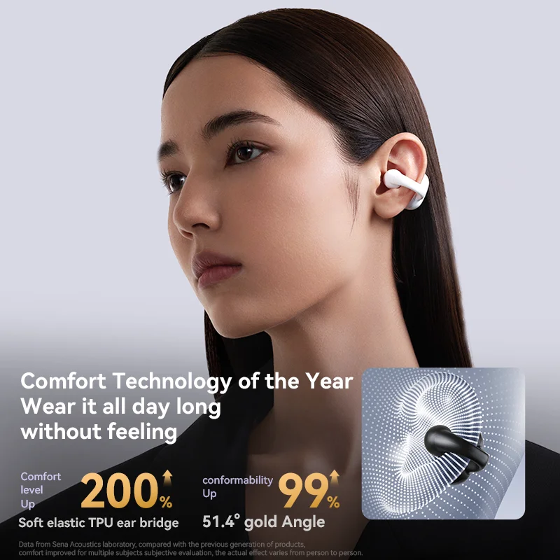 Sanag Z50s Mở Tai Air Dẫn TWS Tai Nghe Chụp Tai Không Dây Bluetooth Tai Nghe Toàn Cảnh Âm Thanh Thể Thao Chống Thấm Nước Chụp Tai Tai Nghe Nhét Tai
