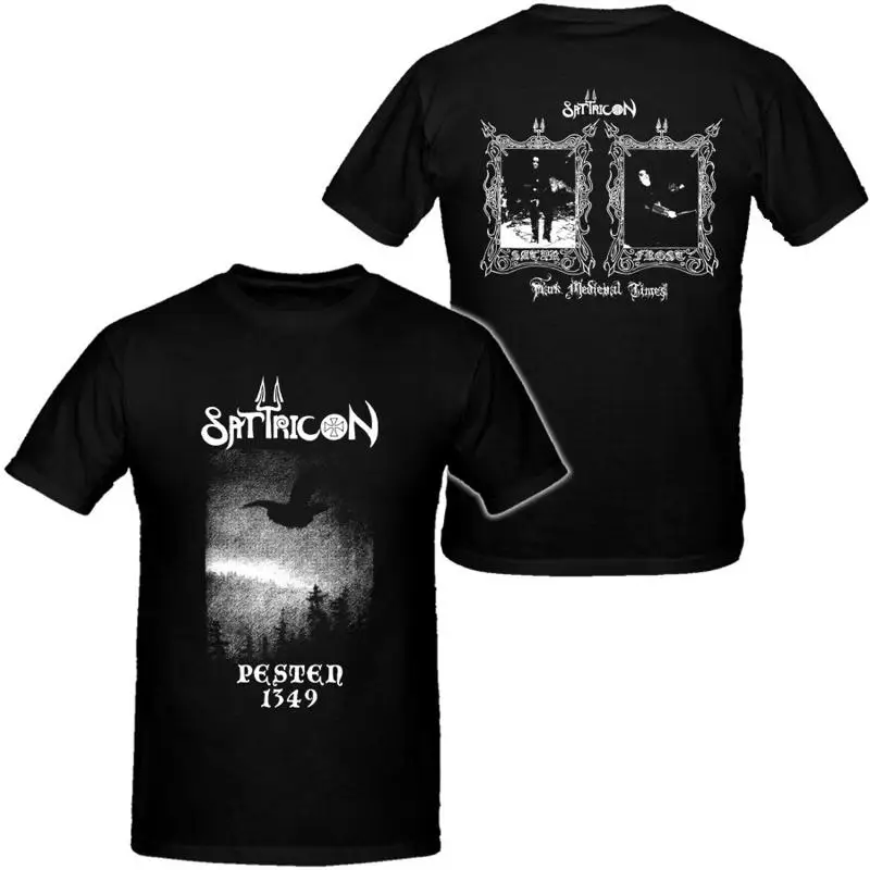 2 Sides Satyricon - Dark Medieval Times Heavy Cotton Black S-5XL T Shirt JU1021