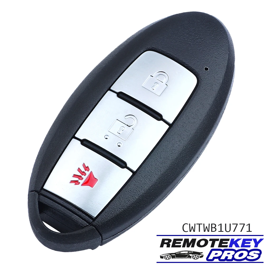 

DIYKEY CWTWB1U771 for Nissan Tiida Livina Versa 2005 2006 2007 2008 3 Buttons Auto Smart Remote Key Fob 315MHz ID46