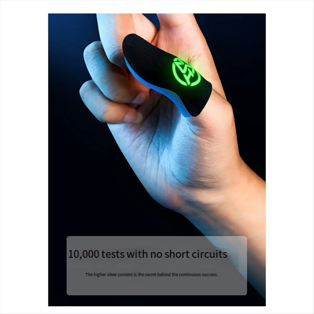 AS62 20Pcs Mobile Gaming Finger Sleeves for PUBG Anti-Slip Breathable Thumb Protectors Gamer Finger Covers A
