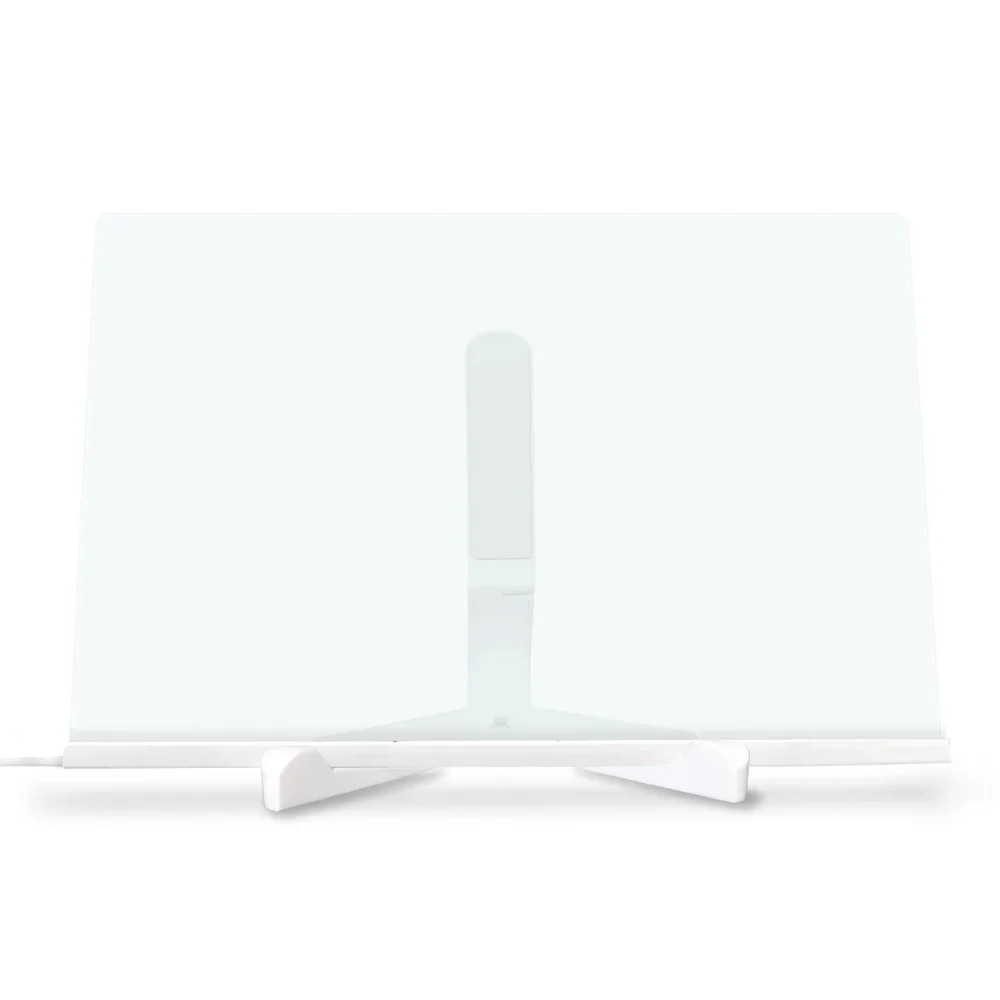 LED 조명 드라이 이레이저 보드 12인치 아크릴 메시지 보드 (7색 마커, USB 전원, 킥스탠드, 캘린더 데칼 포함)