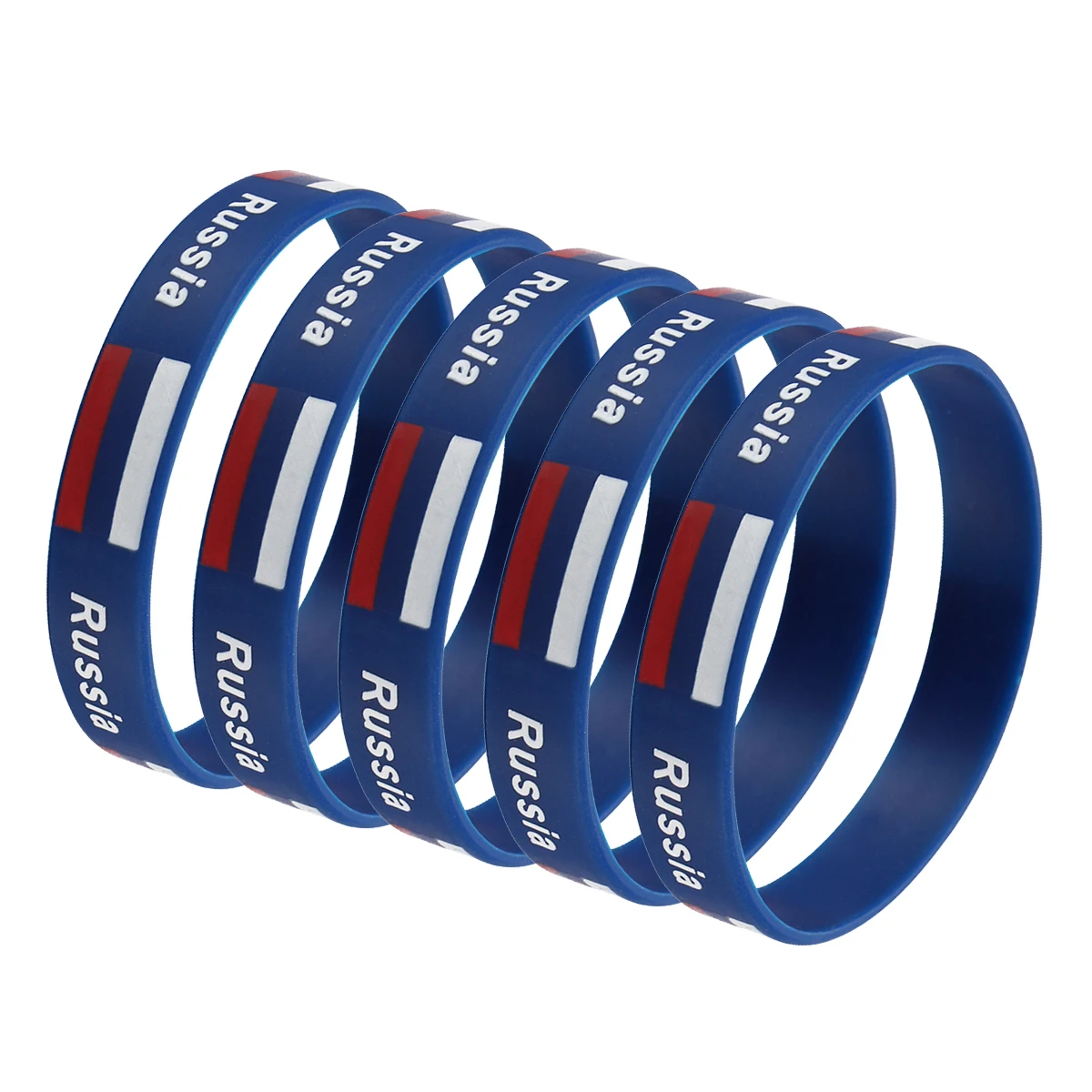 

6pcs Country Flag Silicone Wristbands Durable Sports Game Football Match Argentina Cheer Wristband For Clubs