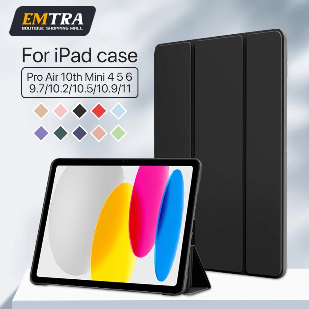 For iPad A16 11th 2025 6th 5th Gen 9.7 inch IPad Air 1 2 Case for IPad Pro 9.7 2016 2017 2018 ipad Air 5 4 2022 10th 10.9 Covers