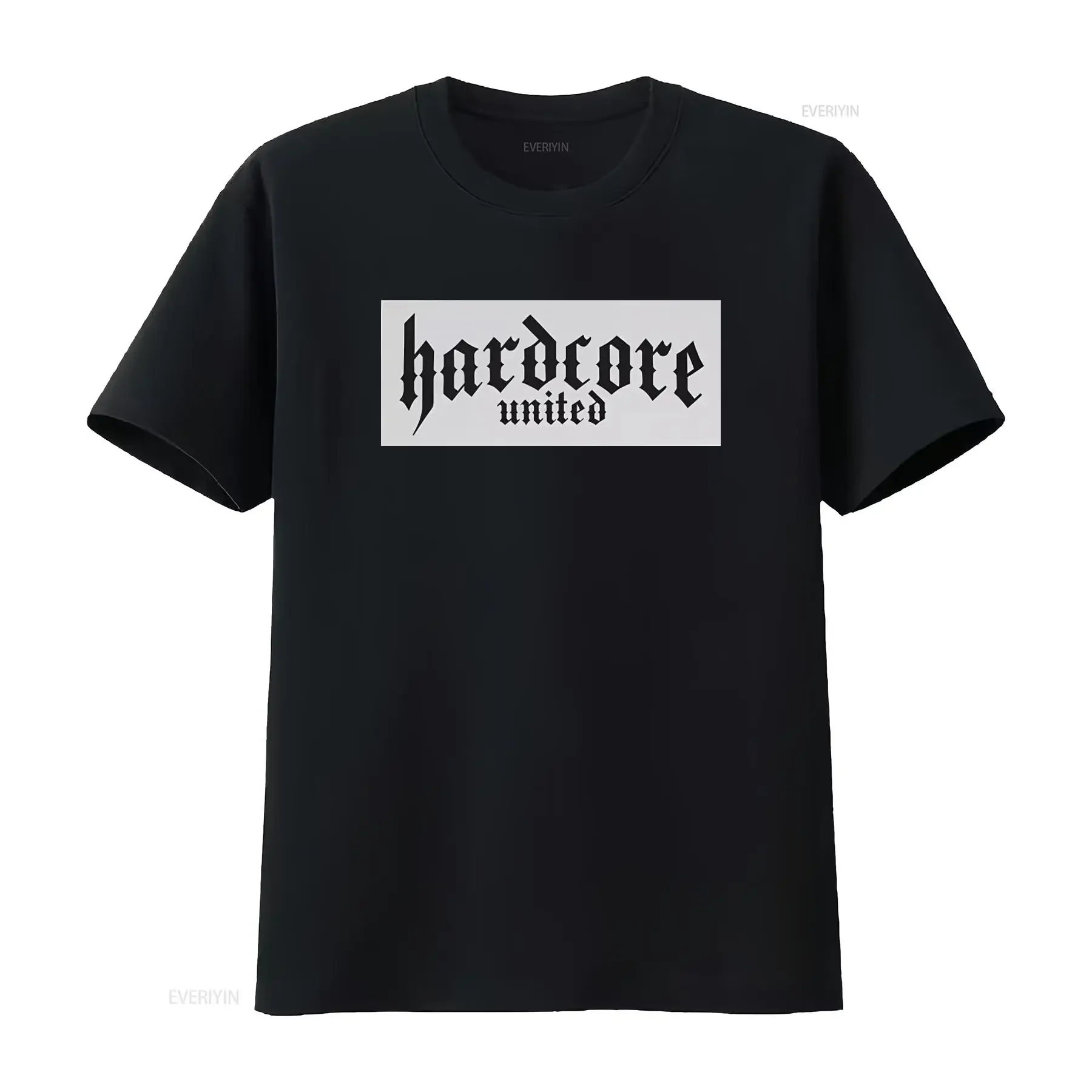 HARDCORE UNITED T Shirt Core Reflect Black 300003 Sale UPE 27 99 vintage Washed streetwear Stretched Comfortable Breathable