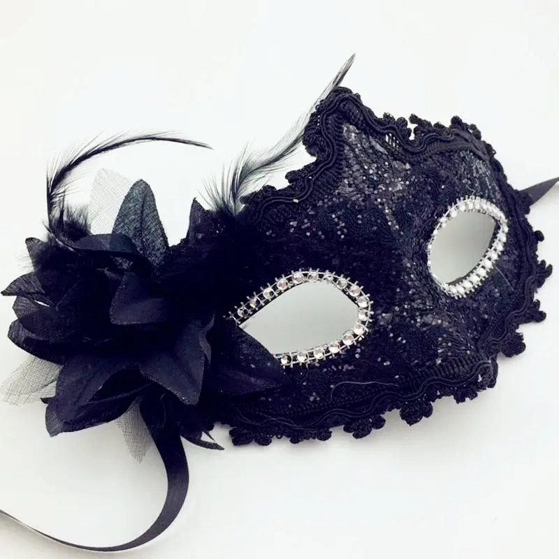 

Halloween Masquerade Mask Femininity Half Face Prom Mask Princess