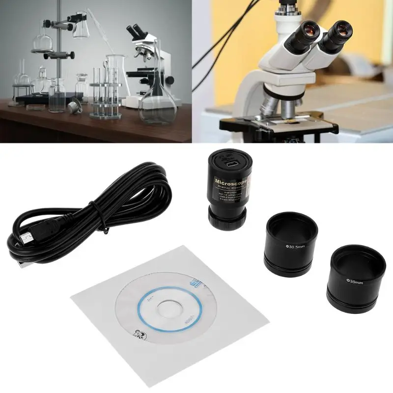 

for HD CMOS 2.0MP USB Electronic Eyepiece Microscope Camera Mounting Size 23.2mm with Ring Adapters 30mm 30.5mm Drop Shipping