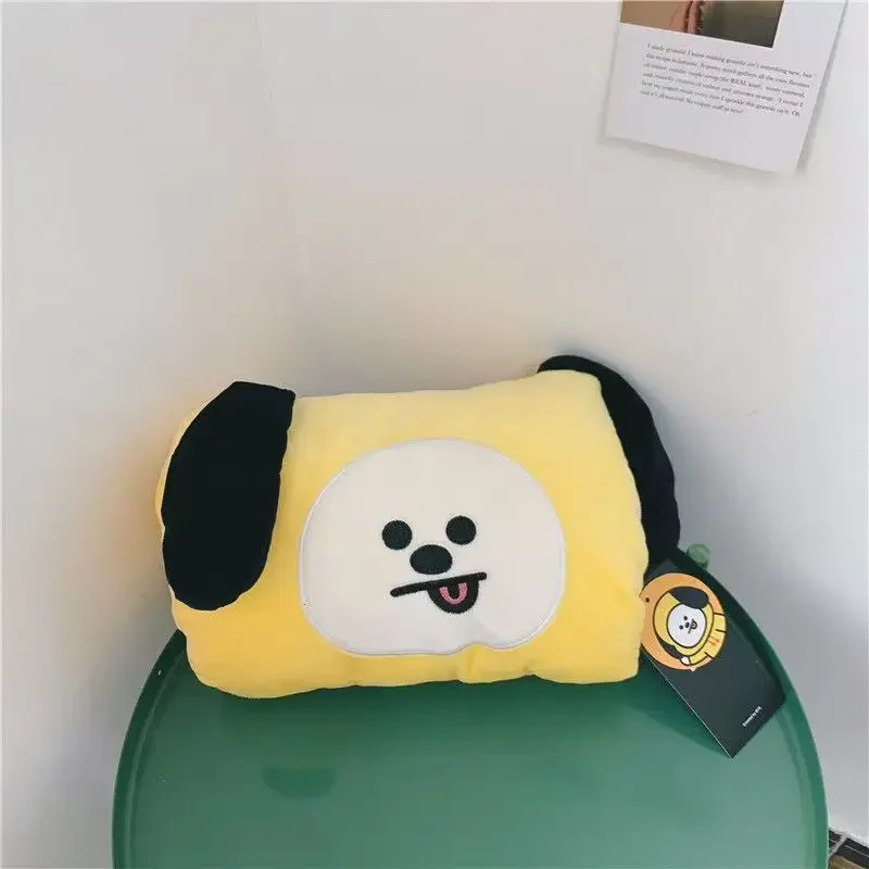 Cartoon BT21 Holiday Gift Office Plush Toy Girl Hand Puller Hand Warmer Pillow Hand Warmer Pad Nap Pillow Children Birthday Gift