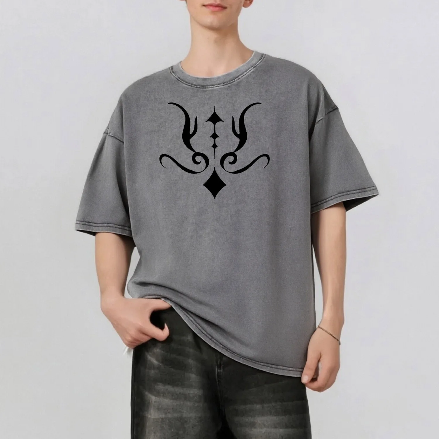 

Мужская летняя футболка с графическим принтом в стиле ретро, повседневная базовая мужская футболка с короткими рукавами, 230 г