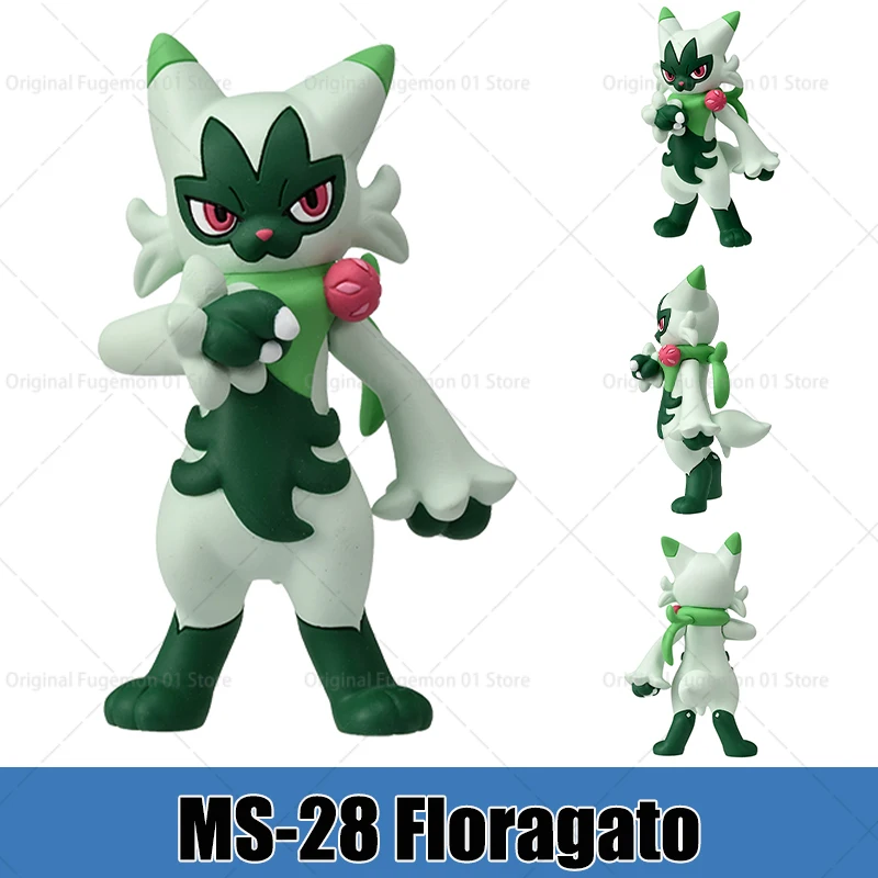 Original TAKARA TOMY Pokemon Floragato Blaziken Quaxly Quaquaval Mega Lucario Figur Spielzeug Sprigatito Meowscarada Modell Puppe Geschenke – Detail 11