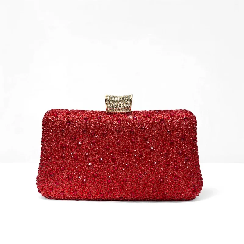 Fashion Luxury Women Clutch Bag With Rhinestone Exquisite Design For Women Party Wedding Shoulder Bag Handbag Evening Bag