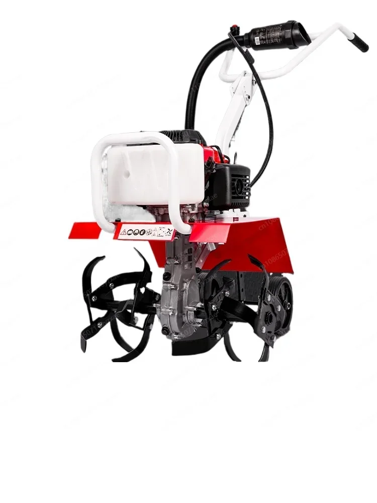 מיקרו-טילר דלק חקלאי קטן הטיה קרקע משריפת חפץ מכונת חריש ו traching