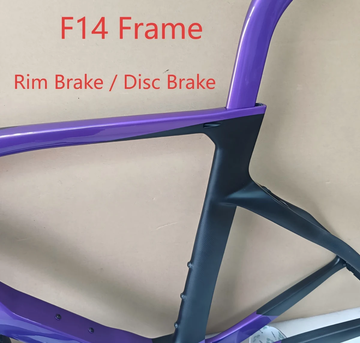 

95 Colors F14 Carbon Frame Road Bike Frameset Disc/Rim Brake Racing Bicycle Frame+Handlebar Custom Logo XDB DPD UPS