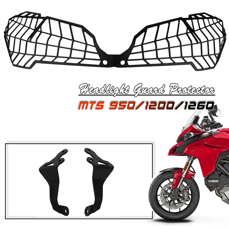 

Motorcycle Headlight Grille Guard Protector For Ducati Multistrada 950 1200 1260 Head Light Lamp Cover 2015-2020