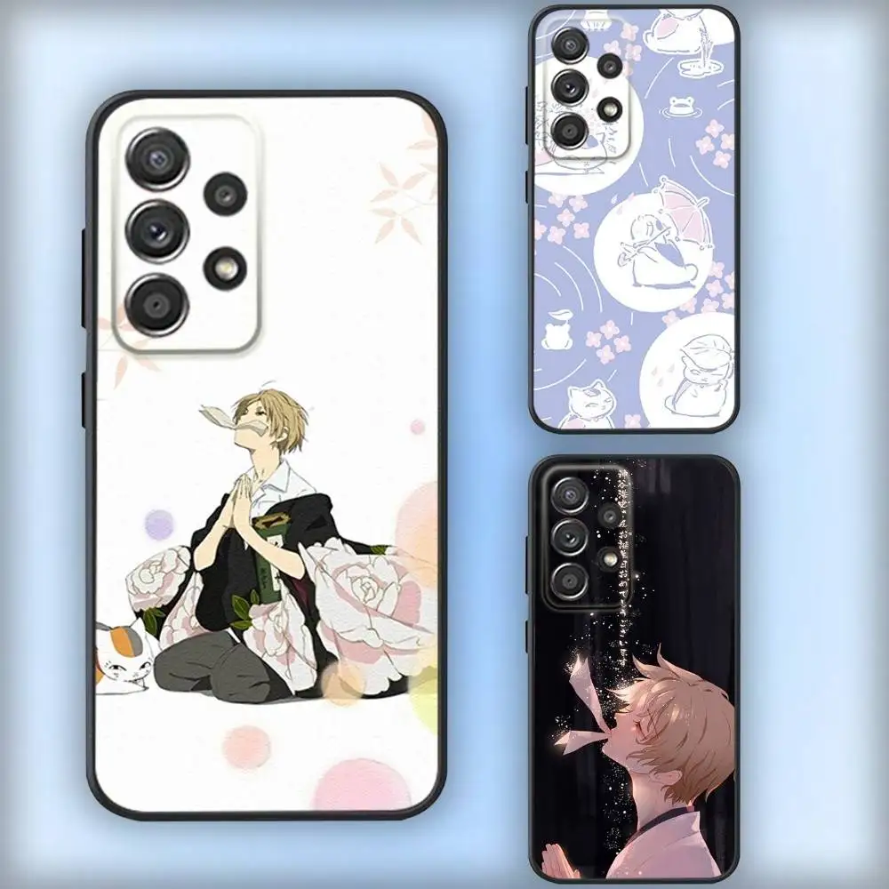 

N-Natsume's B-Book of Friends Phone Case For Samsung S25,S24,S21,S22,S23,S30,Ultra,S20,Plus,Fe,Lite,Note,10,9,5G Black Cover