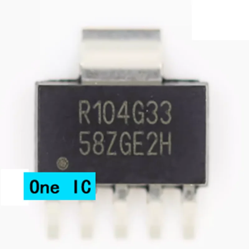 1-5pcs 100% Original REG104GA-3.3 REG104GA-3.3/2K5 SOT-223 R104G33 Brand New Genuine Ic