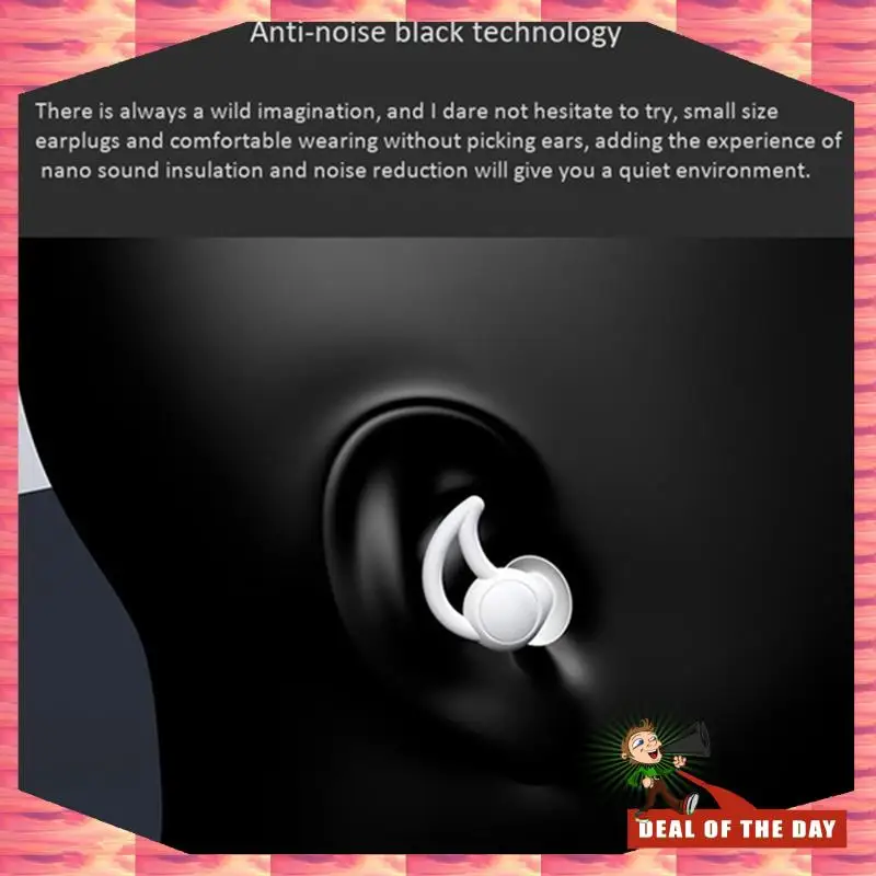 

24-Hour Delivery 1 Pair Earplugs Comfortable Cone-Shaped Travel Sleep Noise-Proof Earplugs Sleep Sound Ear Protection