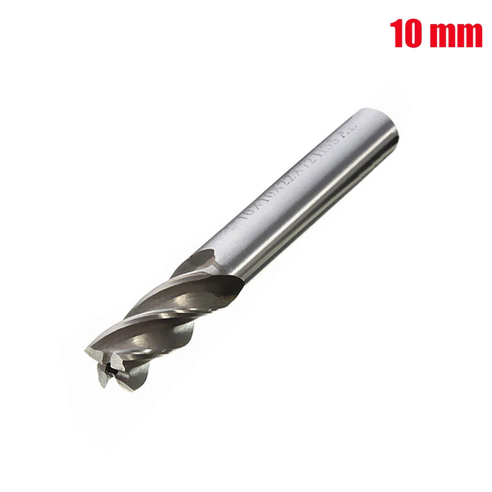 

5Pcs/Set Straight Shank End Mill Cutter 4 Flute Hss Drill Bit 4/6/8/10/12Mm For Cnc Milling Tool CNIM Hot