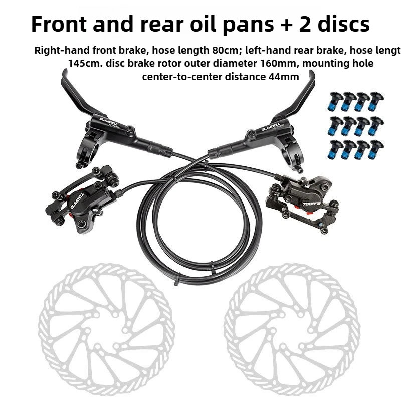 Hot selling mountain bike dual disc oil brake cycle racing hydraulic brake kit bike Mtb liquid brake tool