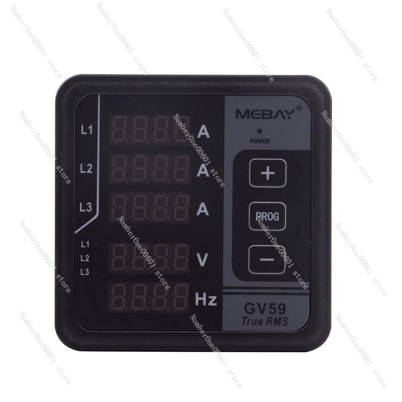 Multi-function three-phase digital display meter GV59 generator AC voltmeter ammeter frequency meter replaces GV56