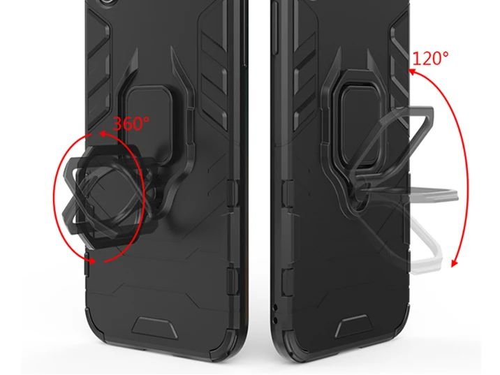 Phone Case For OPPO A96 Cover For OPPO A96 Capas Shockproof Phone Back Magnetic Armor Holder Case For OPPO A 96 A96 Fundas 6.59\